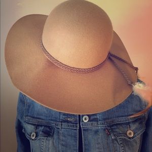 Fall inspired wide brim hat